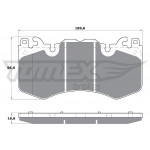 TOMEX Brakes Bremsbelagsatz, Scheibenbremse